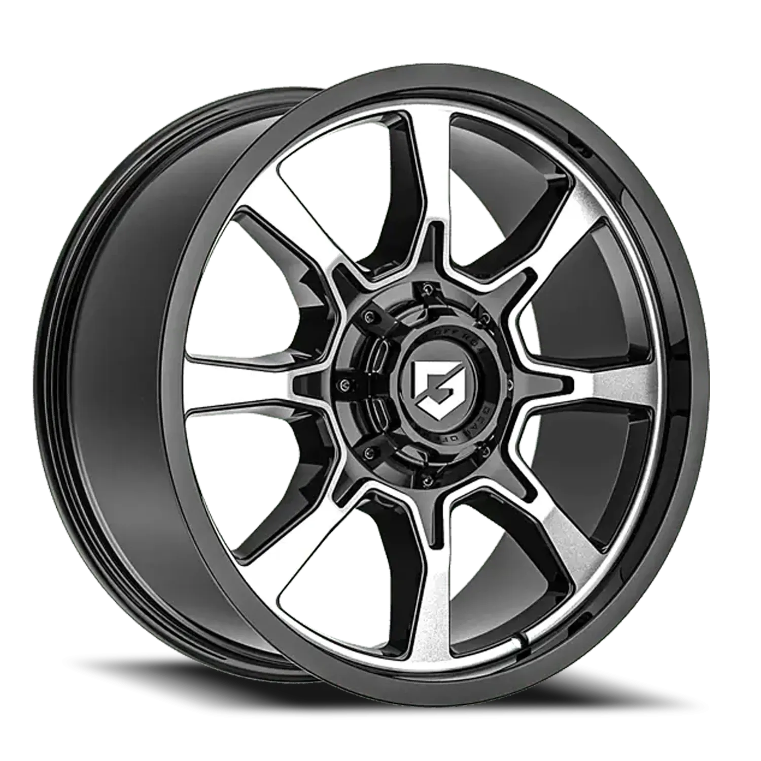 GEAR OFF ROAD 773B 17X9 GLOSS BLACK/MILLED ACCENTS
